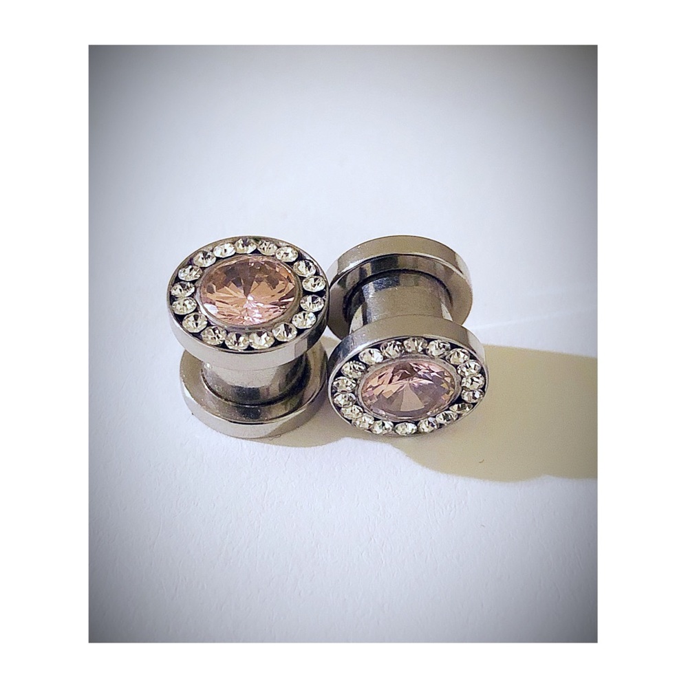 00 Gauge Plug Earrings. Set of Two.